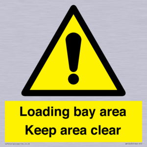 Loading bay area Keep area clear